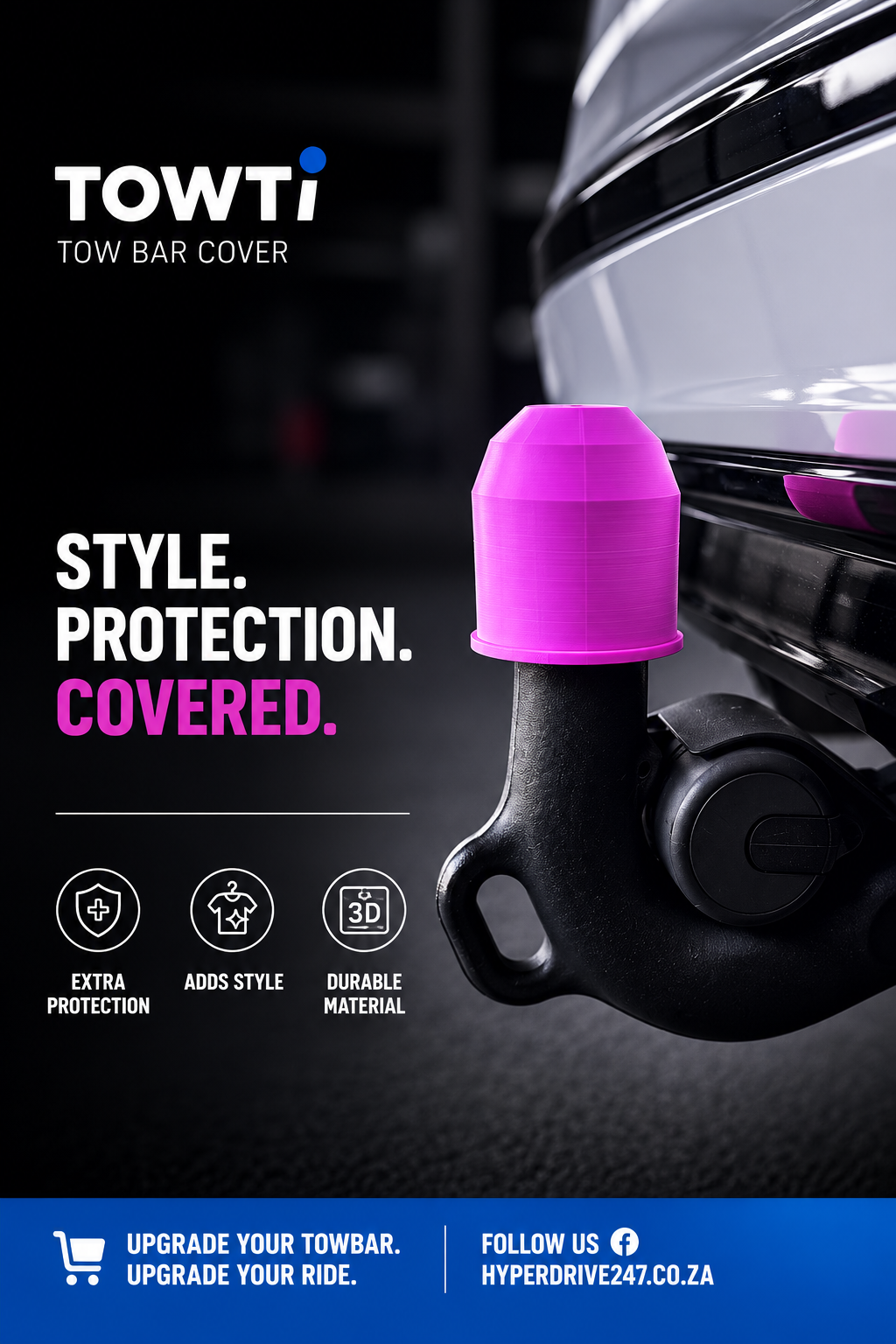 Towti – 3D Printed Tow Bar Cover