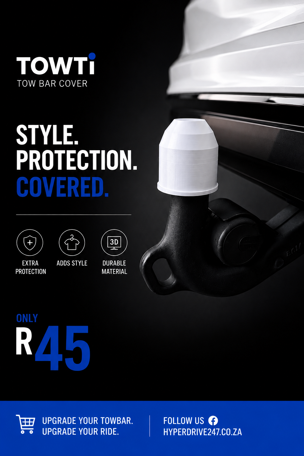 Towti – 3D Printed Tow Bar Cover